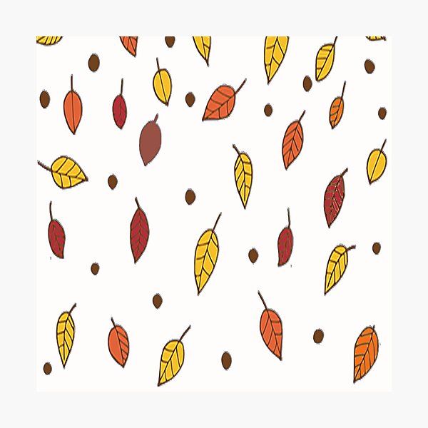 Item preview, Autumn Leaf Pattern Graphic Design Orange, Rust & Yellow Background Beautiful Fall designed and sold by Cute & Sassy Custom Gifting Boutiques.