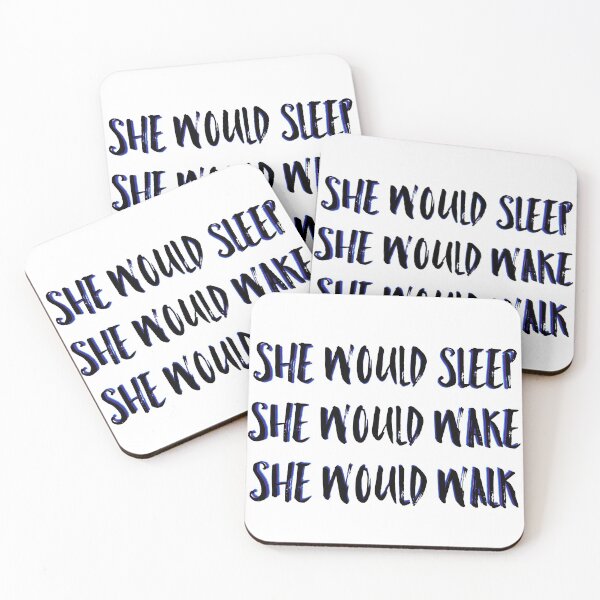 Item preview, She would sleep, wake, walk  designed and sold by valenpedro.