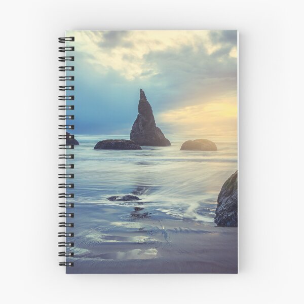Item preview, Let There be Light sunset at the beach in Bandon Oregon designed and sold by MarniePatchett.