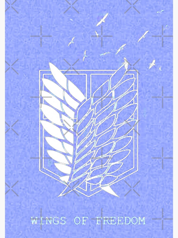 "Wings of Freedom inspired design " Sticker for Sale by LowKeyCharms Redbubble