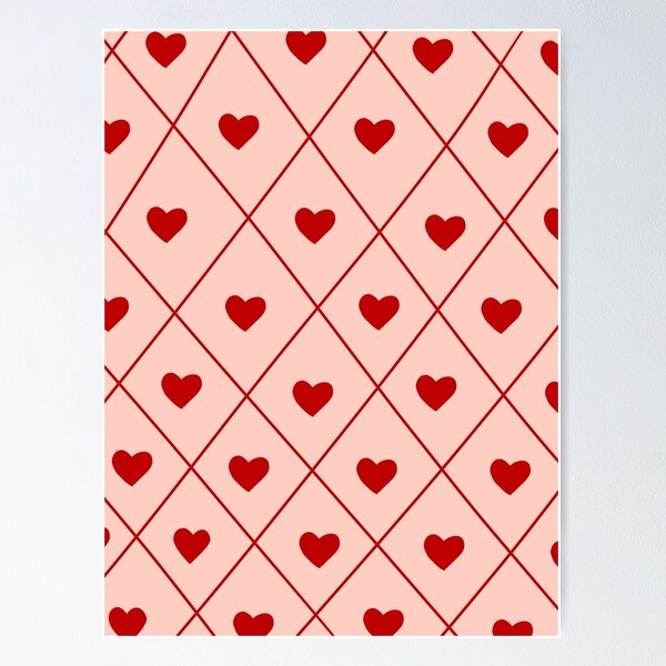 Aperçu de l'œuvre motif losange coeur créée et vendue par elizastreet.