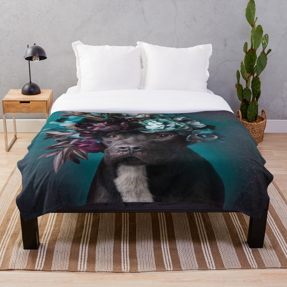 Flower Power, Aden Throw Blanket