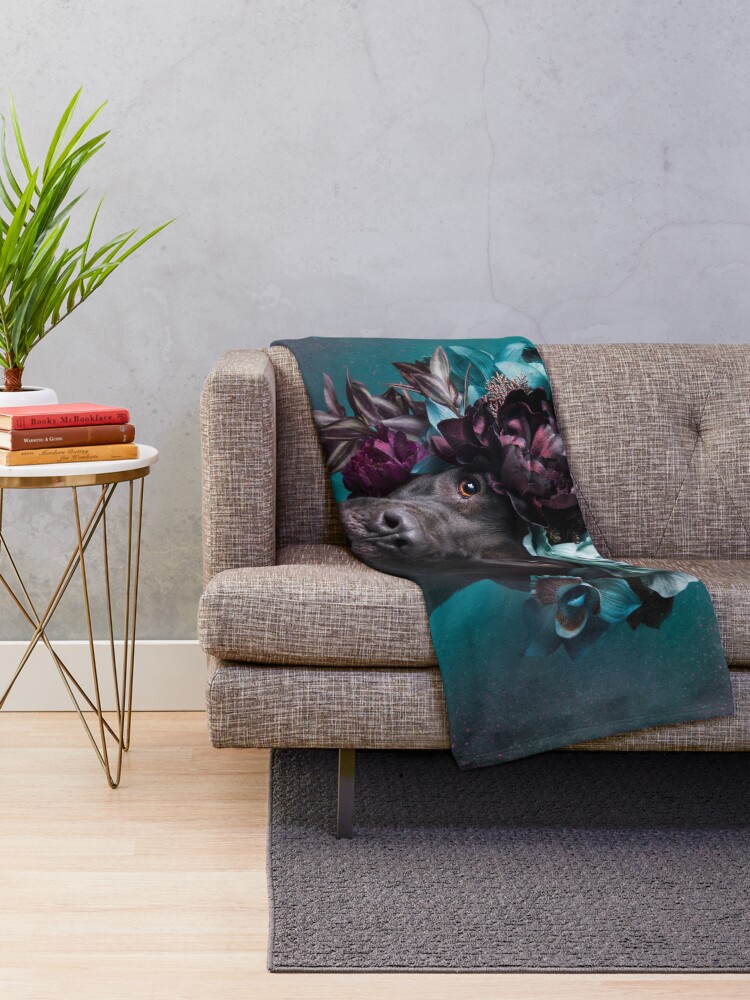 Alternate view of Flower Power, Aden Throw Blanket