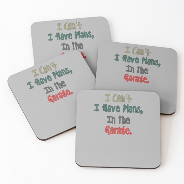 Item preview, I Can't  I Have Plans In The Garage - Funny Quote Gift For The person That Loves Thier Garage - Retro Colors Lettering Design designed and sold by Richard529.
