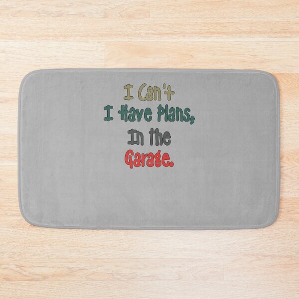 Item preview, I Can't I Have Plans In The Garage - Funny Quote Gift For The person That Loves Thier Garage - Retro Colors Lettering Design designed and sold by Richard529.