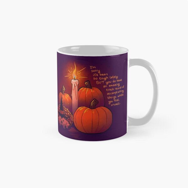 Item preview, "I'm Sorry it's Been so Tough Lately" Pumpkin Witch Hedgehog designed and sold by thelatestkate.