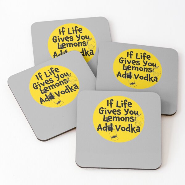 Item preview, If Life Gives You Lemons Add Vodka - Funny Quote Gift for the Parties - Yellow & Clear Lettering Design designed and sold by Richard529.