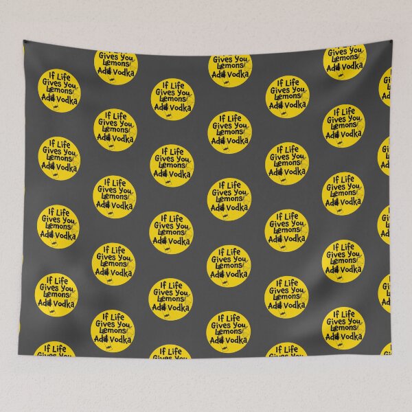 Item preview, If Life Gives You Lemons Add Vodka - Funny Quote Gift for the Parties - Yellow & Clear Lettering Design designed and sold by Richard529.