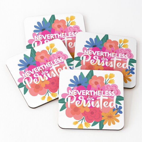 Item preview, nevertheless she persisted quote feminist designed and sold by Teeflex.