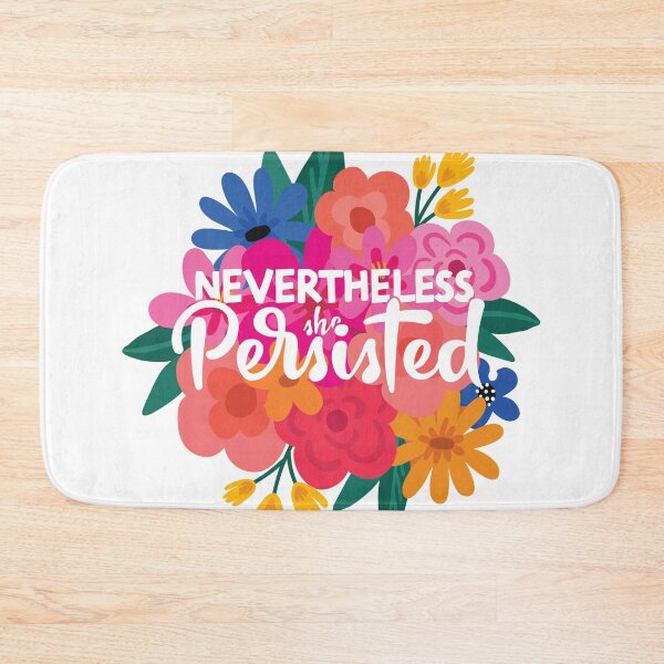 Item preview, nevertheless she persisted quote feminist designed and sold by Teeflex.