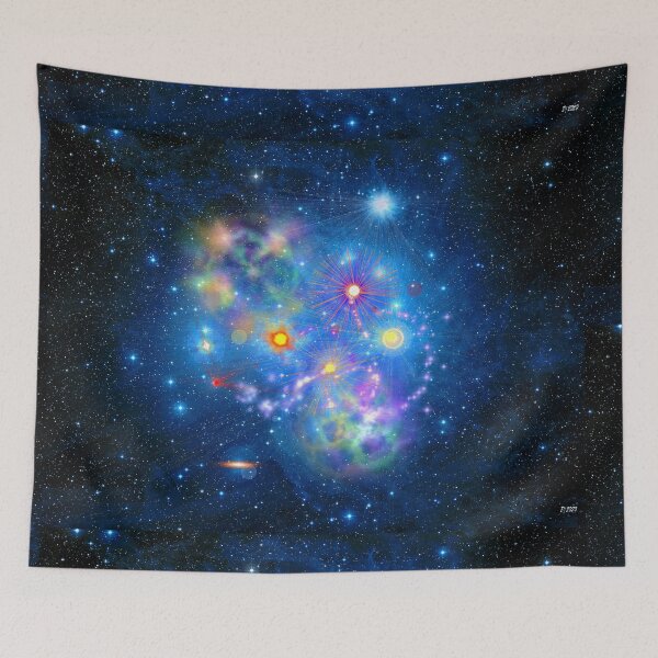 Item preview, Colorful Pleiades Star Cluster designed and sold by Daniel Janda.