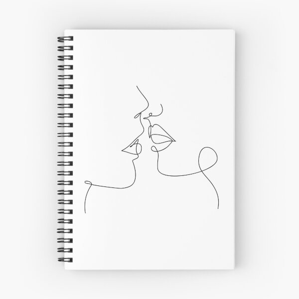 Item preview, One Line Art Kiss designed and sold by Tinteria.