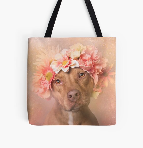 Flower Power, Una All Over Print Tote Bag