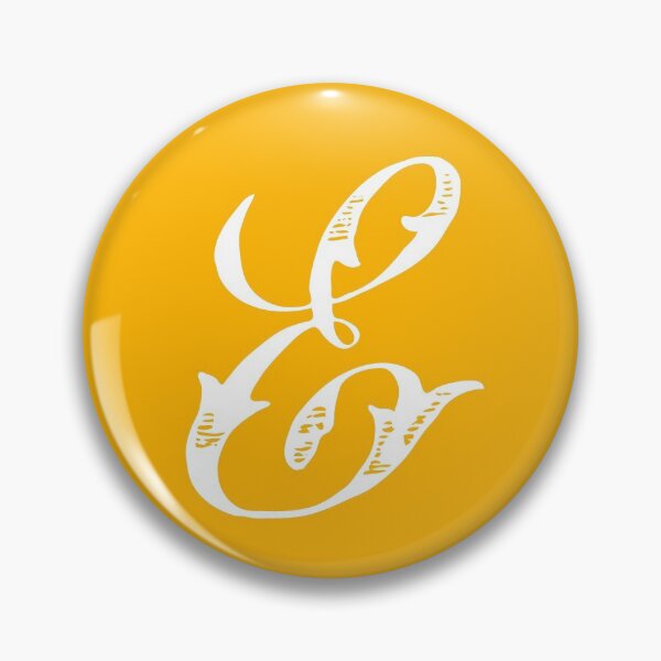 Item preview, Vintage Stylish White Mustard Yellow Monogram Letter E designed and sold by Vintage-TM.