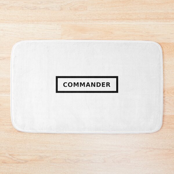 Item preview, COMMANDER - leader courage responsibility honor enemy military discipline motivation strength (black letters) designed and sold by DOM-Shop.