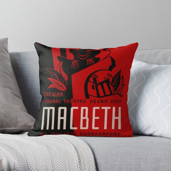 Shakespeare Macbeth Throw Pillow