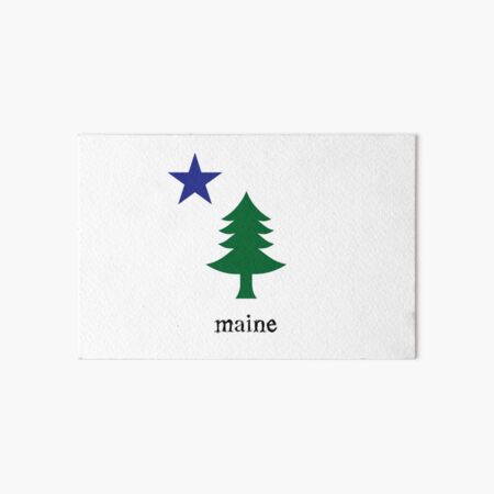 Old Maine Flag Beer Can Pint Glass - Original 1901 State of Maine Flag -  bevvee