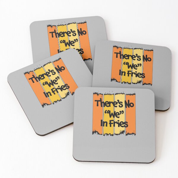 Item preview, There's No We In Fries - Funny Quote Gift For The Frie Lover - Retro Color Design & Segmented Black Lettering designed and sold by Richard529.