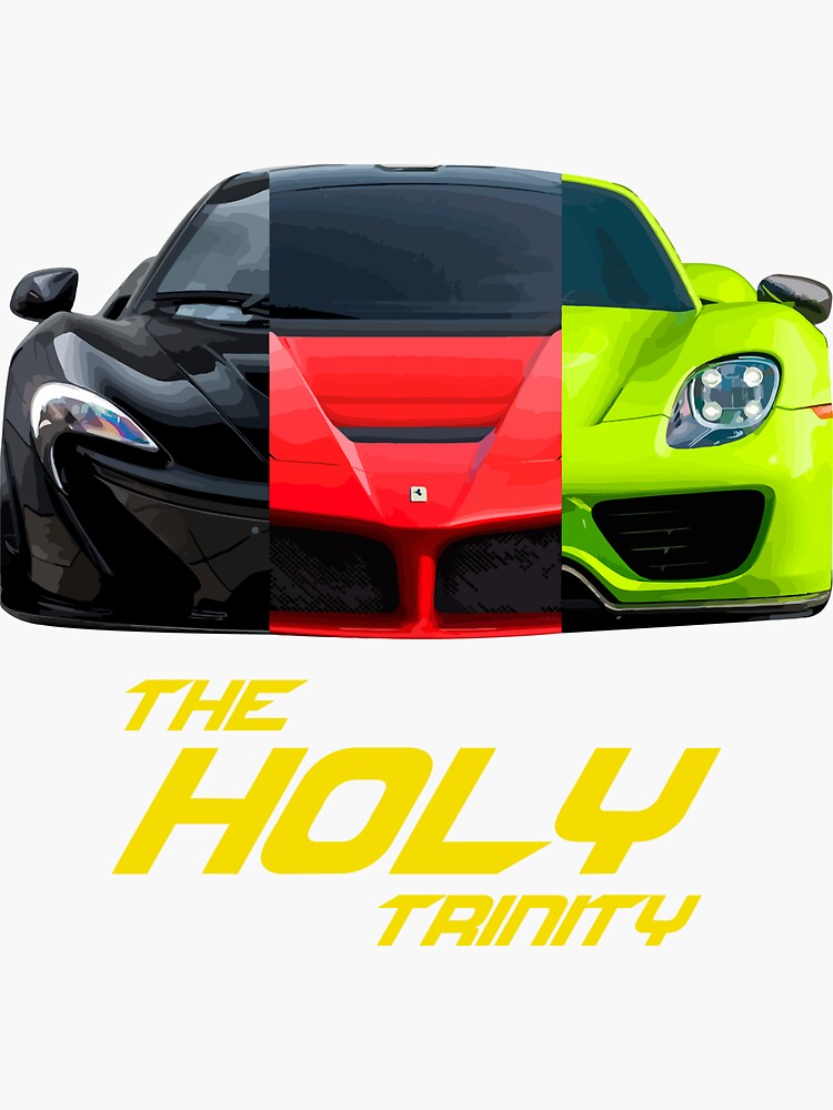 "The Holy Trinity" Sticker for Sale by automotiveguy Redbubble