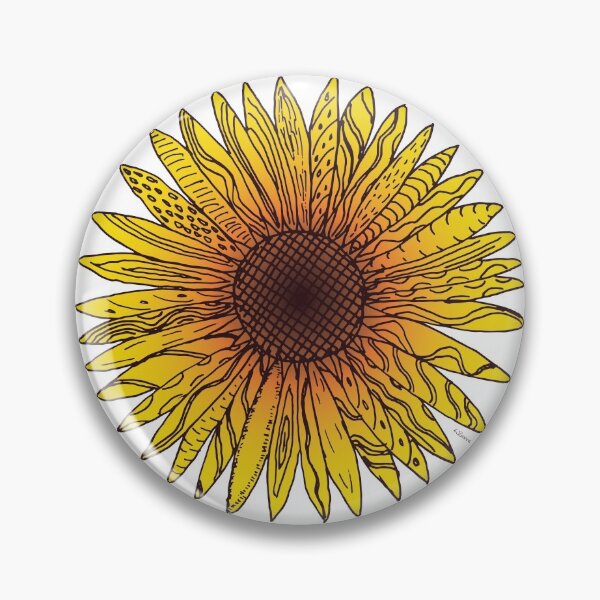 Item preview, Stylized sunflower designed and sold by kjbeanne.