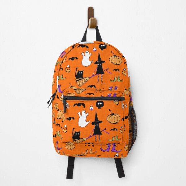 Item preview, Cute Halloween Witch and Friends Orange designed and sold by susycosta.