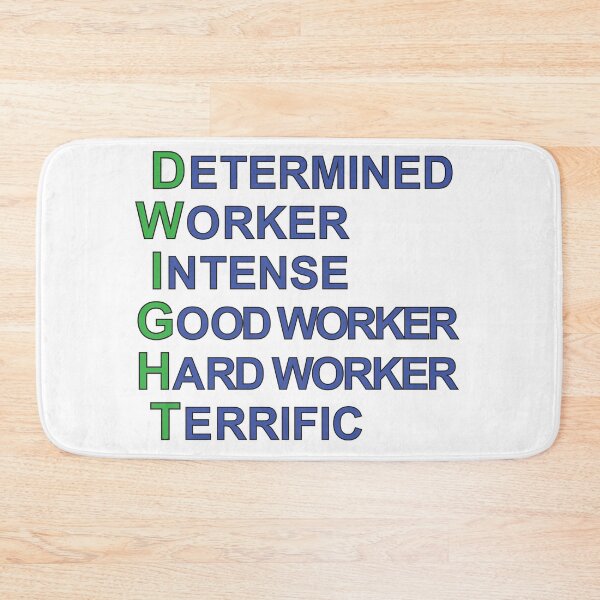 Item preview, Dwight Schrute: Determined Worker Intense Good Worker Hard Worker Terrific designed and sold by bookgirlc.