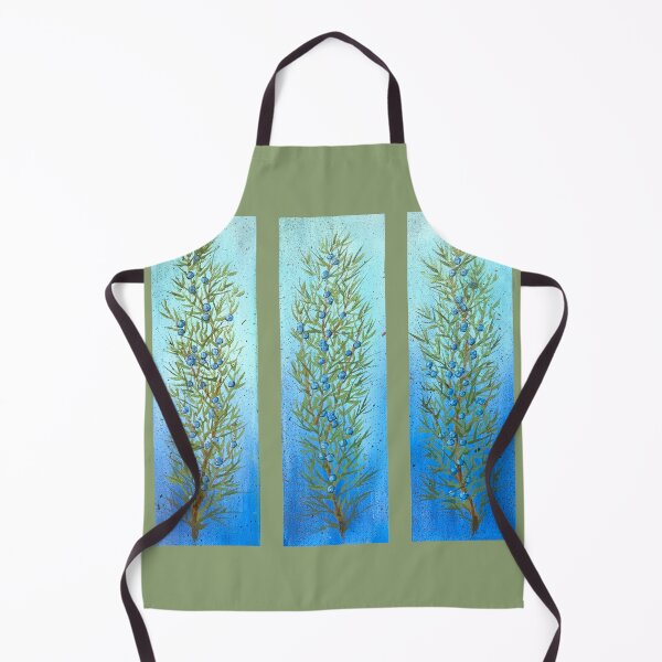 Item preview, Juniper Sprigs with Blue Berries on Vibrant Blues designed and sold by Duncan Bullock.