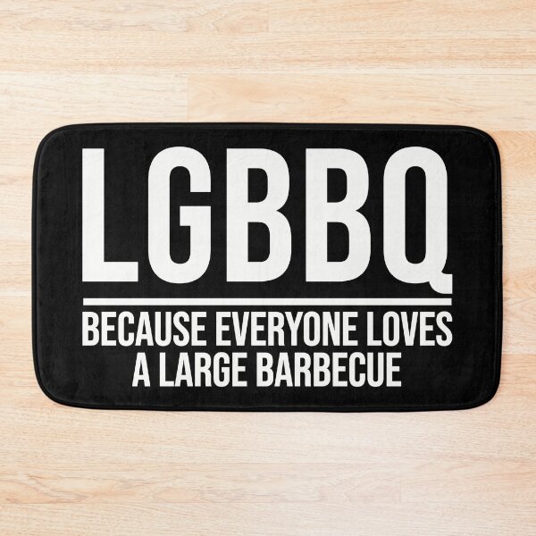 Item preview, EVERYBODY LOVES A LARGE BARBECUE White designed and sold by thedvguy.
