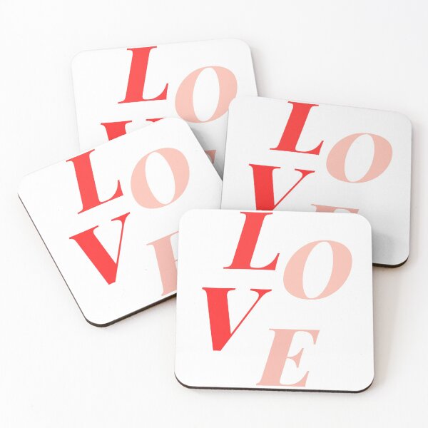 Item preview, Pink and Red LOVE Typography   designed and sold by Dollfacedesign.