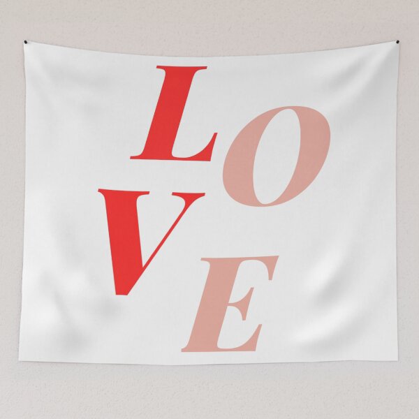 Item preview, Pink and Red LOVE Typography   designed and sold by Dollfacedesign.