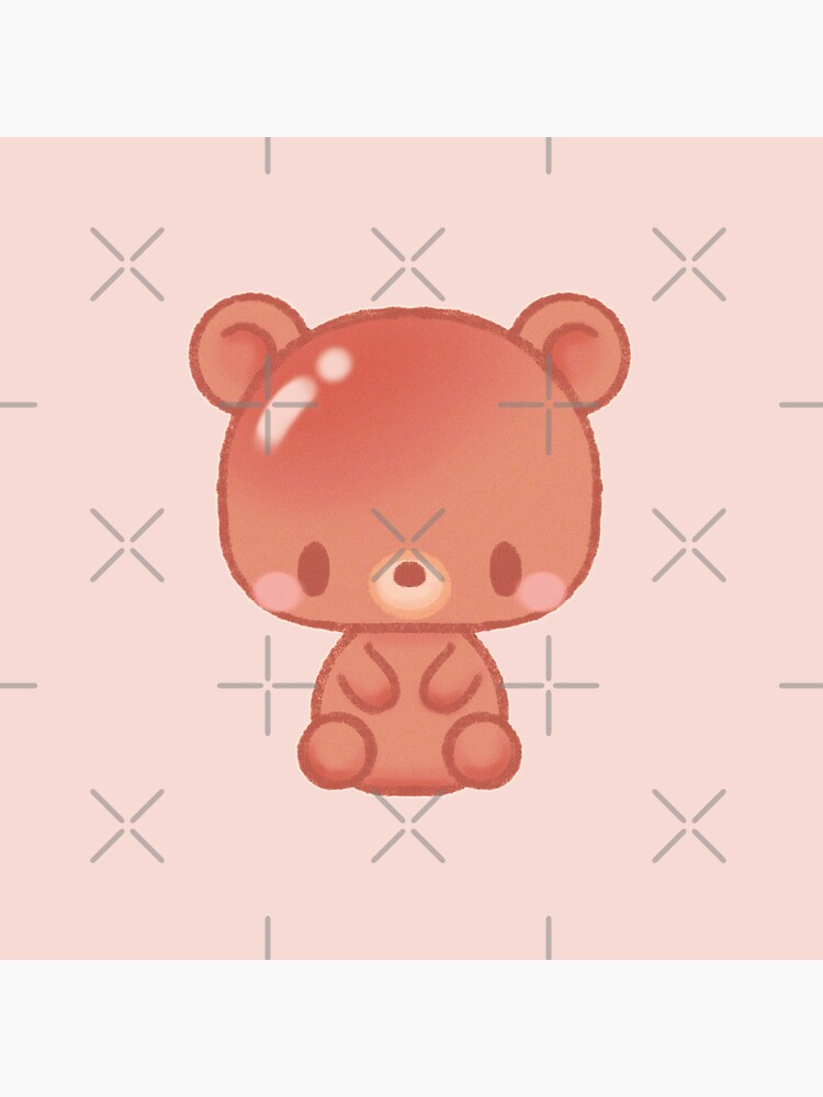 "Kawaii bear - cute bear - cute teddy bear - kawaii animal - cute