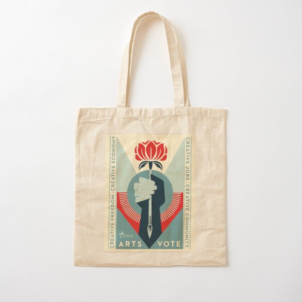 ArtsVote 2020 Logo - Vertical Cotton Tote Bag