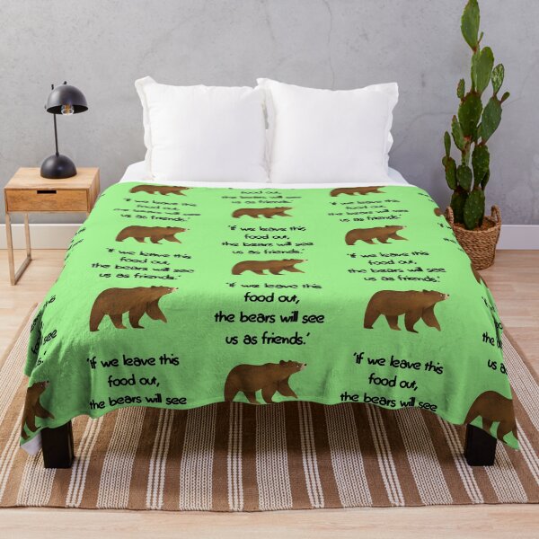 Item preview, If we leave this food out, the bears will see us as friends designed and sold by Stylekingdom.