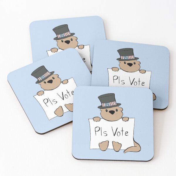 Item preview, Cute Otter Wants You To Vote Please designed and sold by Otter-Grotto.