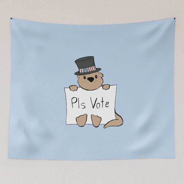 Item preview, Cute Otter Wants You To Vote Please designed and sold by Otter-Grotto.