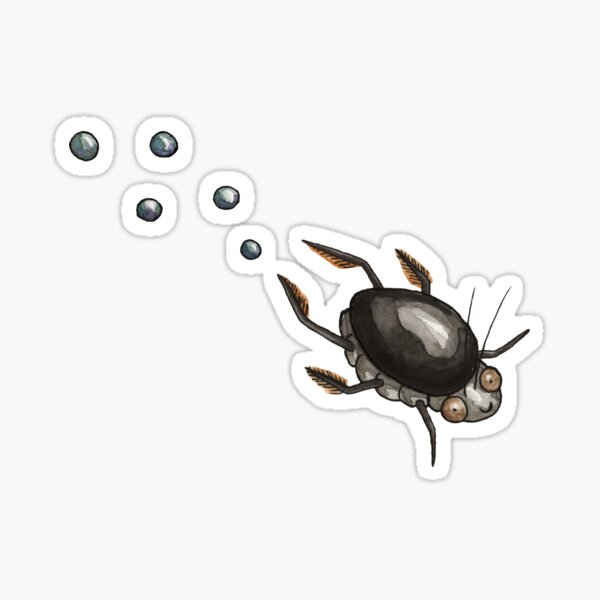 Item preview, Water beetle designed and sold by Wanda Gaertner.