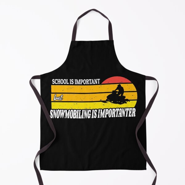 Item preview, School Is Important But Snowmobiling Is Importanter - Funny Kids Snowmobiling Gift designed and sold by Run to Creations.