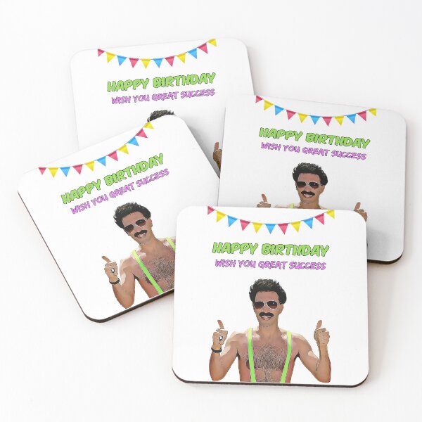 Item preview, Borat Birthday Greeting Cards and Gifts, Happy Birthday, Wish you great success designed and sold by avit1.