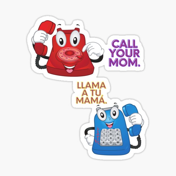 Call Mom Sticker
