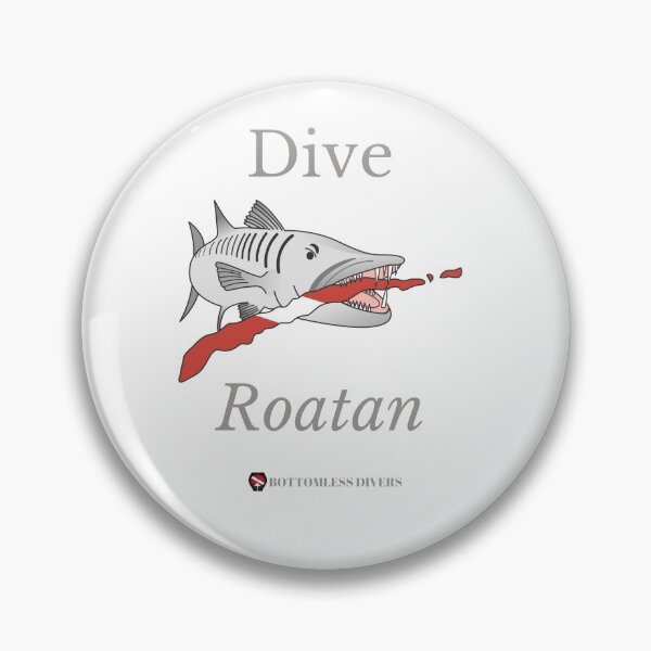 Item preview, Dive Roatan Barracuda with Grey Font designed and sold by BottomlessDiver.