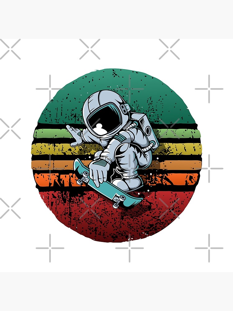 Cool Spaceman City Nasa | Art Board Print