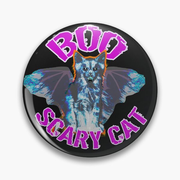 Item preview, Kopie von Kopie von Cute Halloween Cat Caution Boo Kitty Pumpkin Bats designed and sold by Toffy2222.