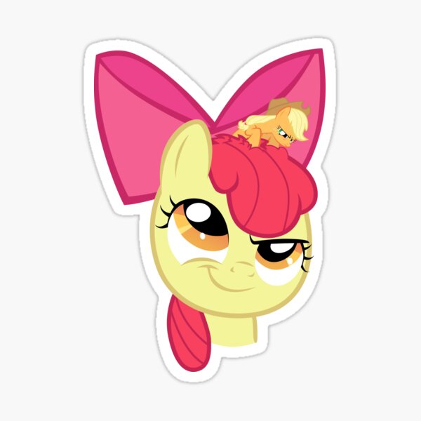 Item preview, Tiny Applejack in Apple Bloom's Head designed and sold by Tardifice.