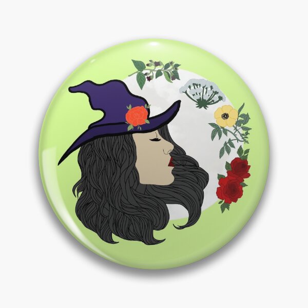 Item preview, Moon and Flower Witch - White designed and sold by Emily Boynton.