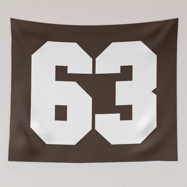 Item preview, 63 Number Cleveland Sports Sixty-Three Brown Jersey designed and sold by HelloFromAja.