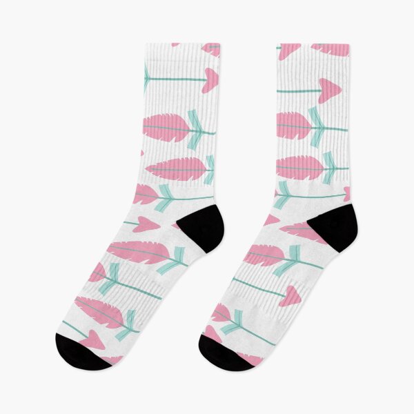 Item preview, Preppy Bohemian Chic Pink Teal Feather Boho Arrows designed and sold by IamTrending.