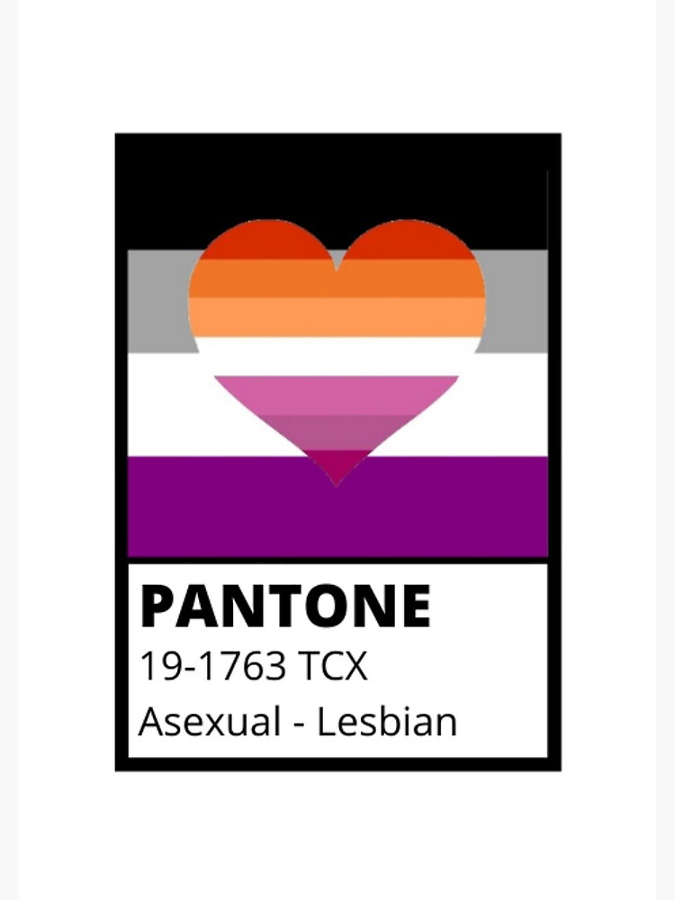 Asexual Lesbian Pantone Pride Sticker Spiral Notebook For Sale By Hecatedesigns Redbubble 6078