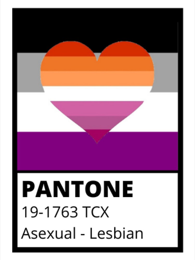 Asexual Lesbian Pantone Pride Sticker Sticker For Sale By Hecatedesigns Redbubble 7047