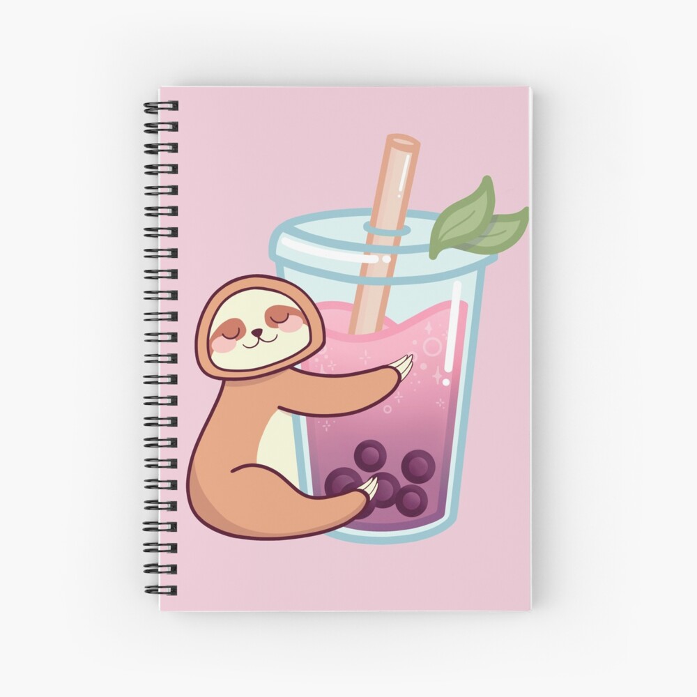 Smiley Face Straw Cup Soda Drink Spiral Notebook for Sale by eBeth-Art