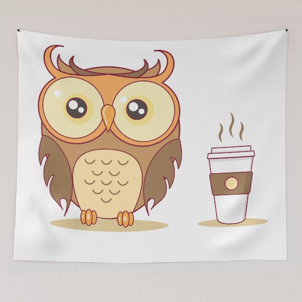 Item preview, Coffee Owl  designed and sold by moderncrafts.
